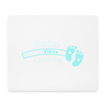 baby baby feet loading - Mouse Pad (horizontal) - white - Front