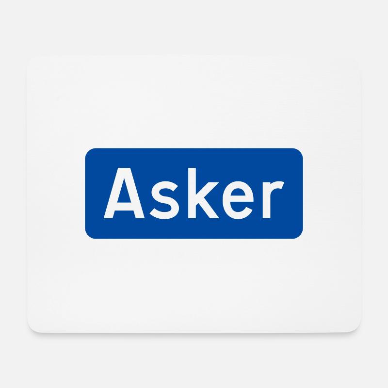 Asche - Mousepad (Querformat) - Weiß