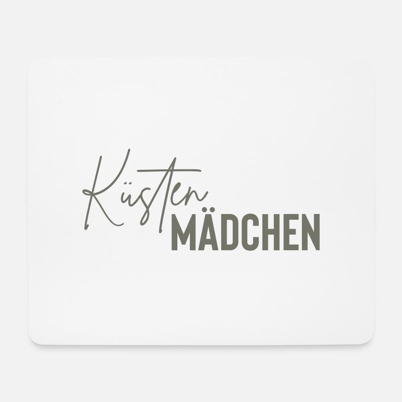 küsten mädchen - Mousepad (Querformat) - Weiß