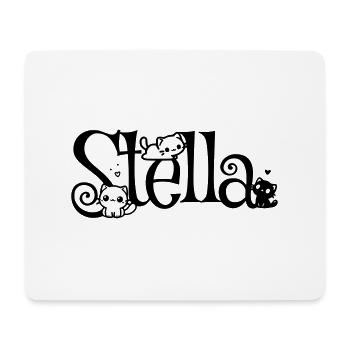 Stella Name Vorname Kätzchenname - Mousepad (Querformat) - Weiß - Vorne