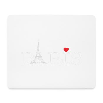 Paris Love - Mouse Pad (horizontal) - white - Front