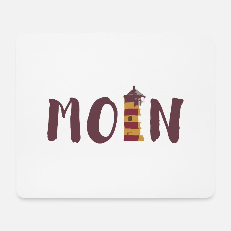 moin - Mousepad (Querformat) - Weiß