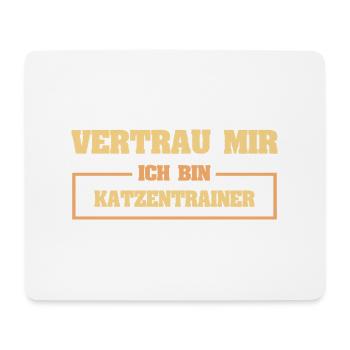 Cat trainer - Mouse Pad (horizontal) - white - Front