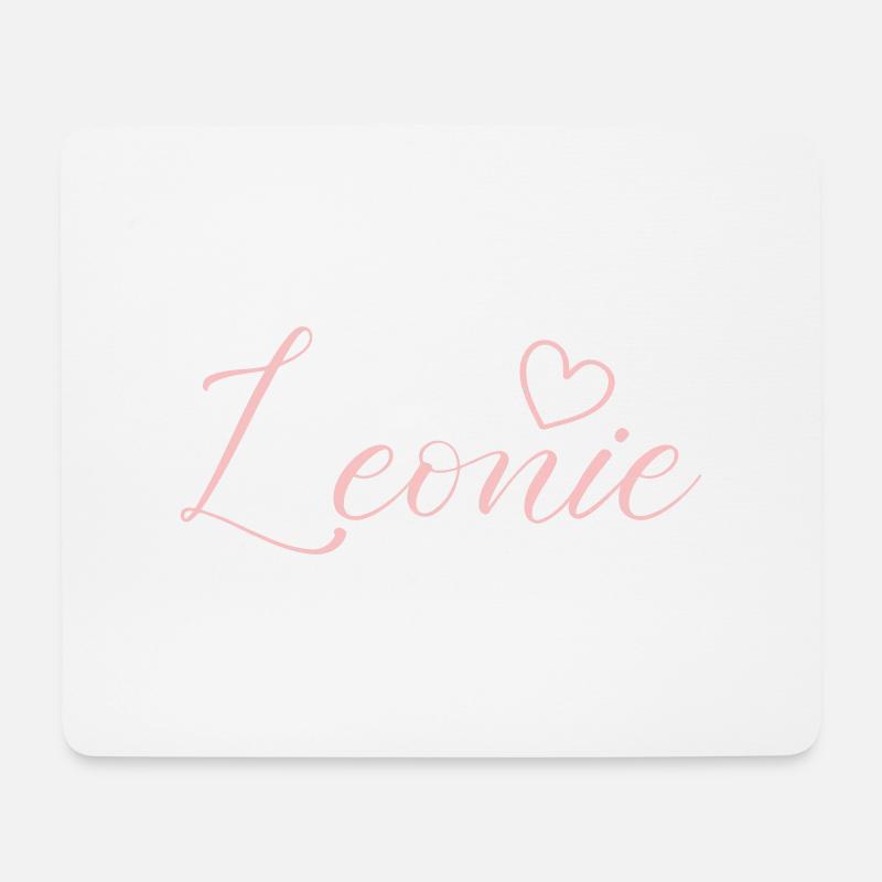 leonie name - Mousepad (Querformat) - Weiß