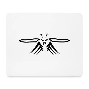 Wespe - Mousepad (Querformat) - Weiß - Vorne