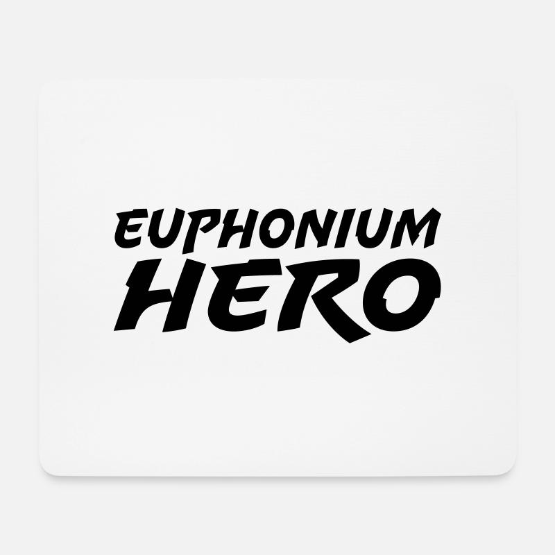 Euphonium Hero - Mousepad (Querformat) - Weiß