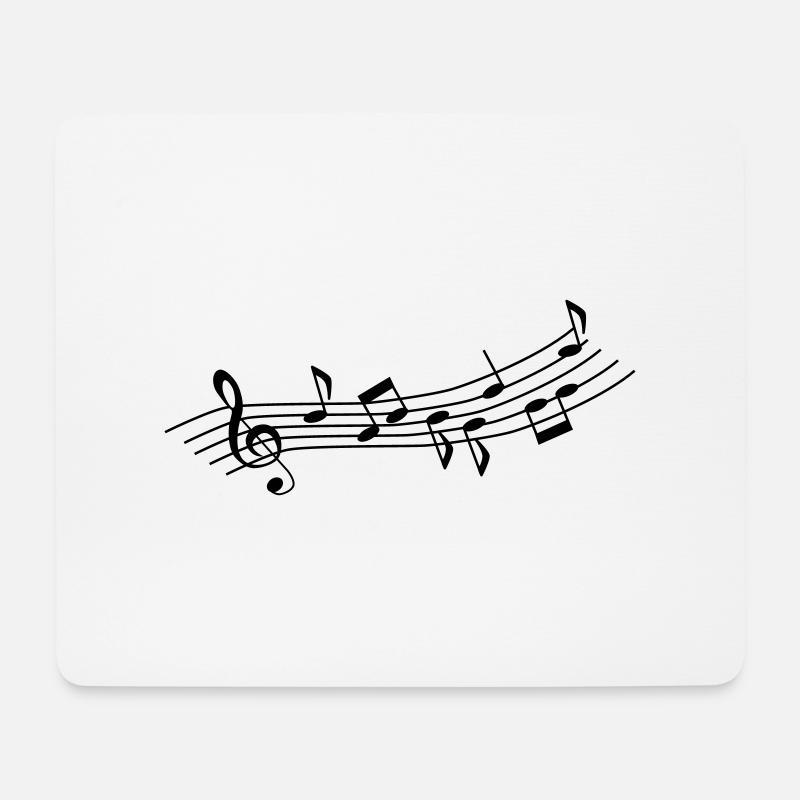 Musik - Tanzen - Disco - Mousepad (Querformat) - Weiß