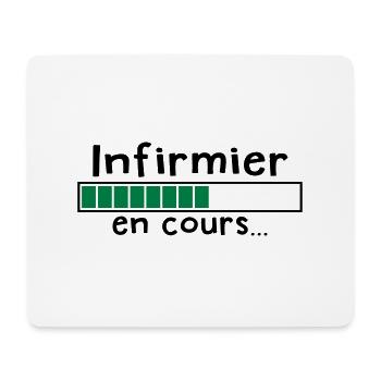infirmier en cours - Tapis de souris (format paysage) - blanc - Devant