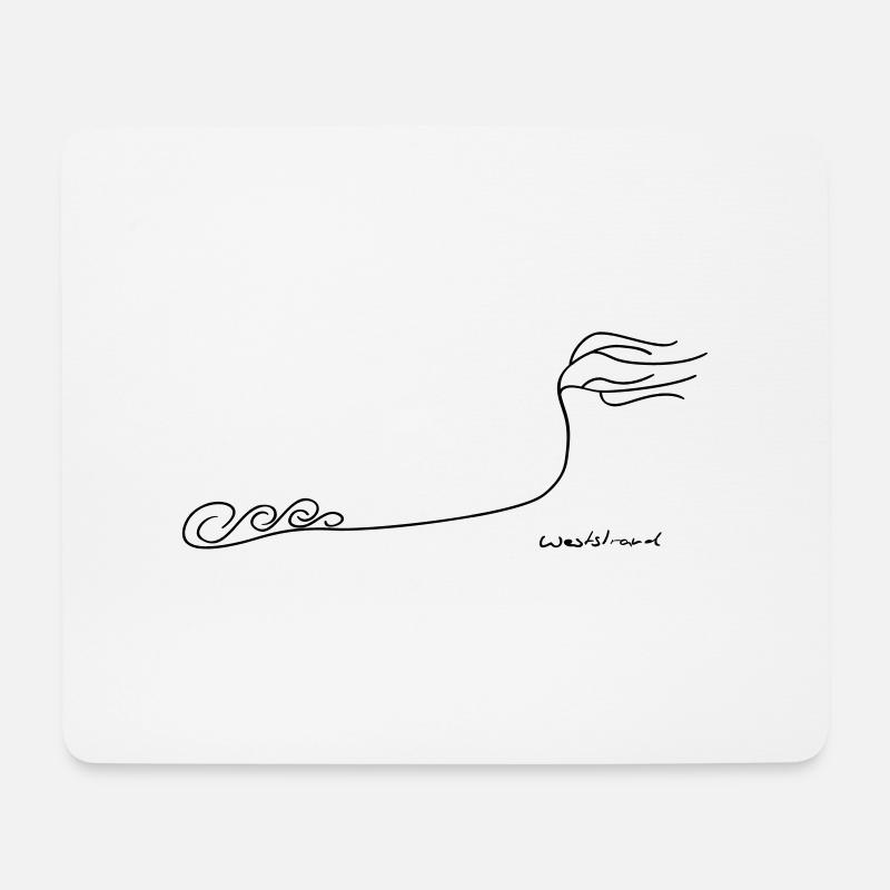 Weststrand Darß - Mousepad (Querformat) - Weiß