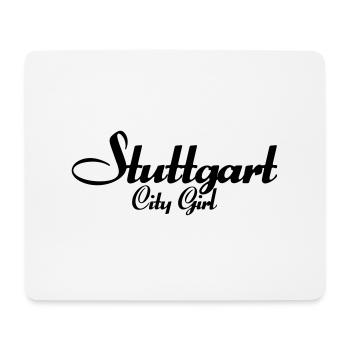 Stuttgart City Girl - Mousepad (Querformat) - Weiß - Vorne