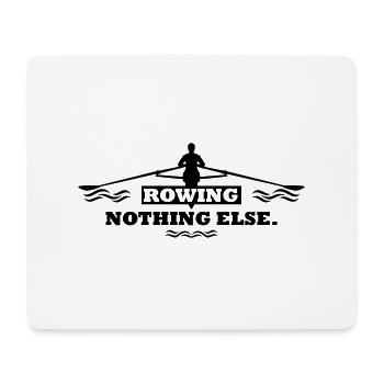 rowing nothing else Rudern Skull Boot Skiff - Tapis de souris (format paysage) - blanc - Devant