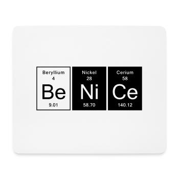 Nice - Be Nice - Tapis de souris (format paysage) - blanc - Devant