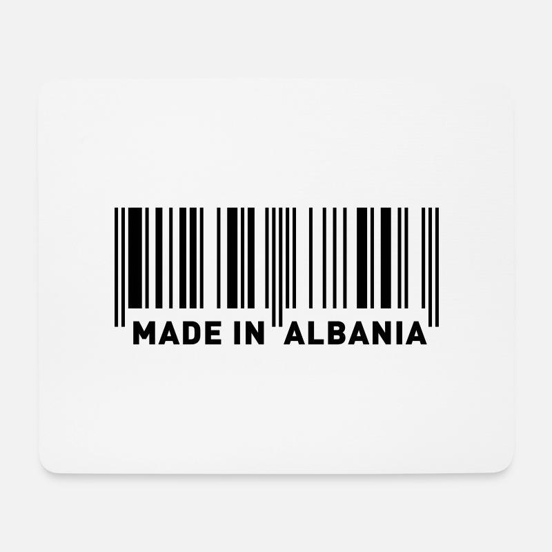 MADE IN ALBANIA - Tapis de souris (format paysage) - blanc