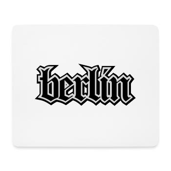 Berlin lettrage Oldschool pour cadeau de Berlin - Tapis de souris (format paysage) - blanc - Devant