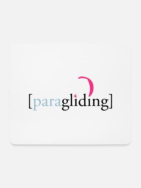 [paragliding] - Mousepad (Querformat) - Weiß