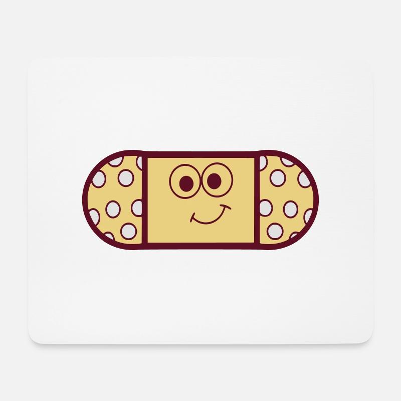 Pflaster - Mousepad (Querformat) - Weiß