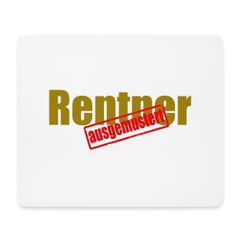 rentner - Mousepad (Querformat) - Weiß - Vorne