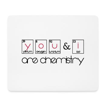 you and i are chemistry - Mousepad (Querformat) - Weiß - Vorne