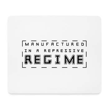 Fabriqué est un régime répressif - Tapis de souris (format paysage) - blanc - Devant
