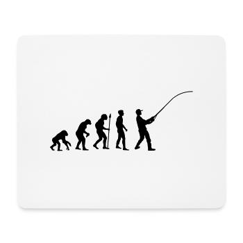 fishing__evolution____f1 - Mousepad (Querformat) - Weiß - Vorne