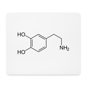 Dopamin - Mousepad (Querformat) - Weiß - Vorne