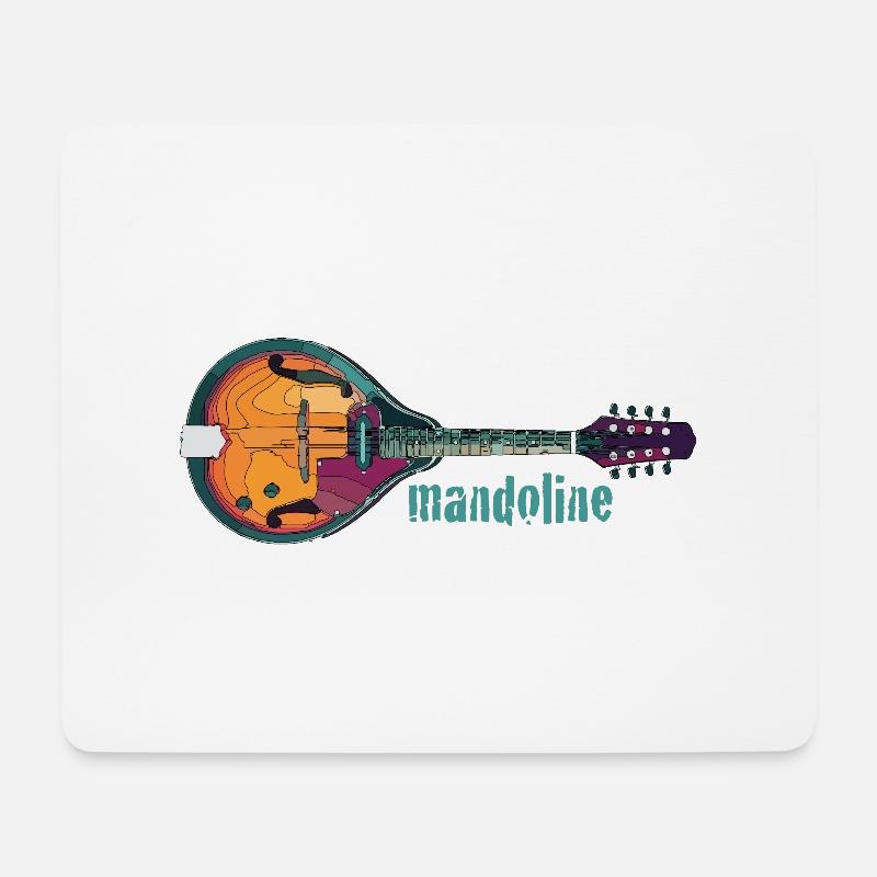 mandolin - Mouse Pad (horizontal) - white