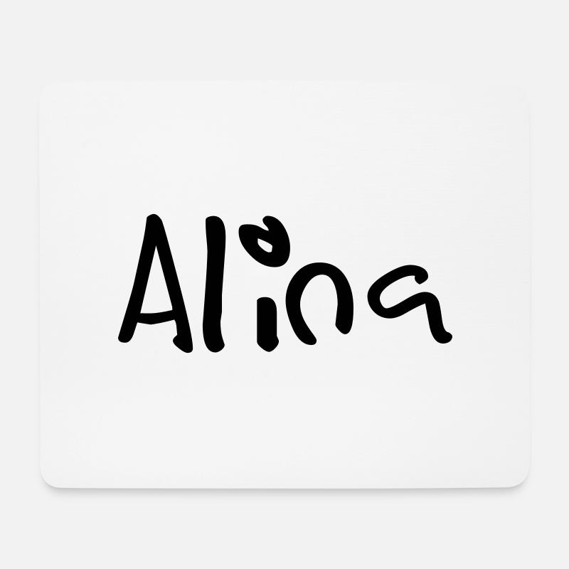 alina - Mousepad (Querformat) - Weiß