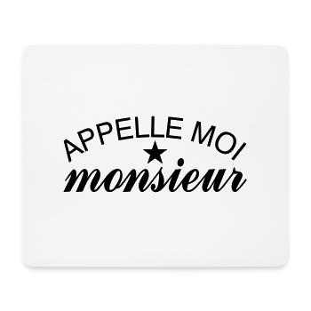 Appelle Moi Monsieur - Tapis de souris (format paysage) - blanc - Devant