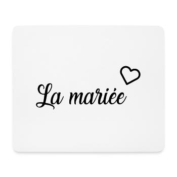 la mariée - Tapis de souris (format paysage) - blanc - Devant