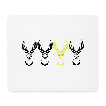 Be different! Réservé Nerd Geek 3c - Tapis de souris (format paysage) - blanc - Devant