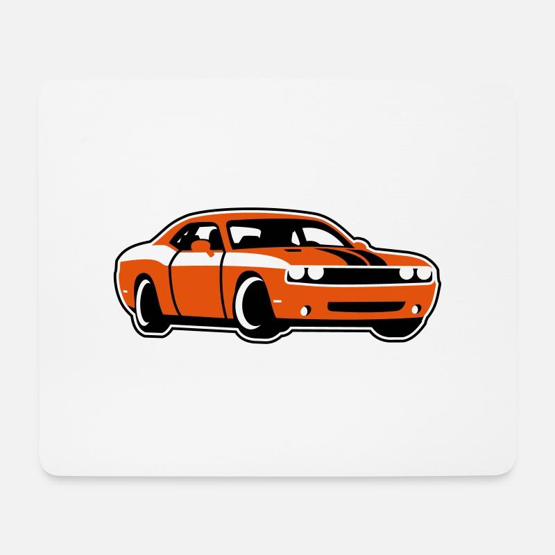 Muscle-Car - Mousepad (Querformat) - Weiß