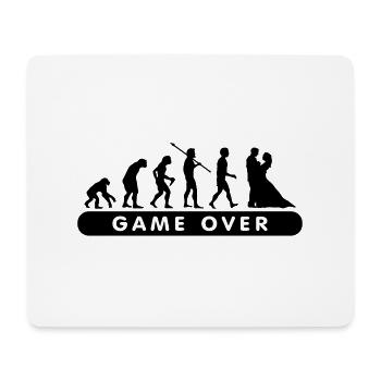 Game over - Mousepad (Querformat) - Weiß - Vorne