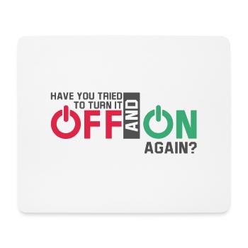 Nerd Joke Geek Computer Science Pc Computer Technician - Mouse Pad (horizontal) - white - Front