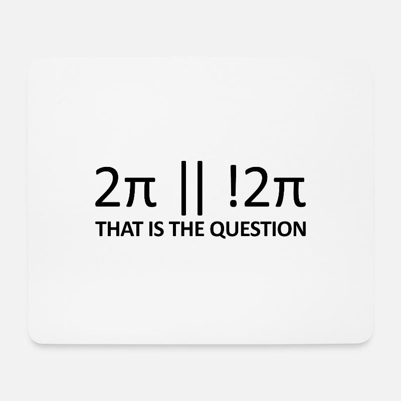 Funny Nerd Question for Programmers Coder Geeks - Mouse Pad (horizontal) - white
