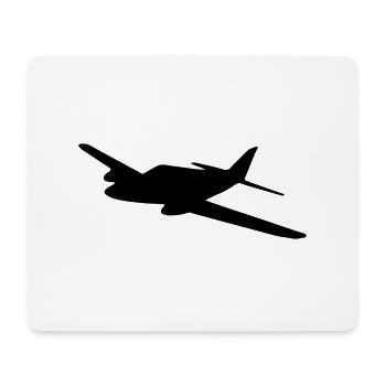 Leichtflugzeug - Mousepad (Querformat) - Weiß - Vorne