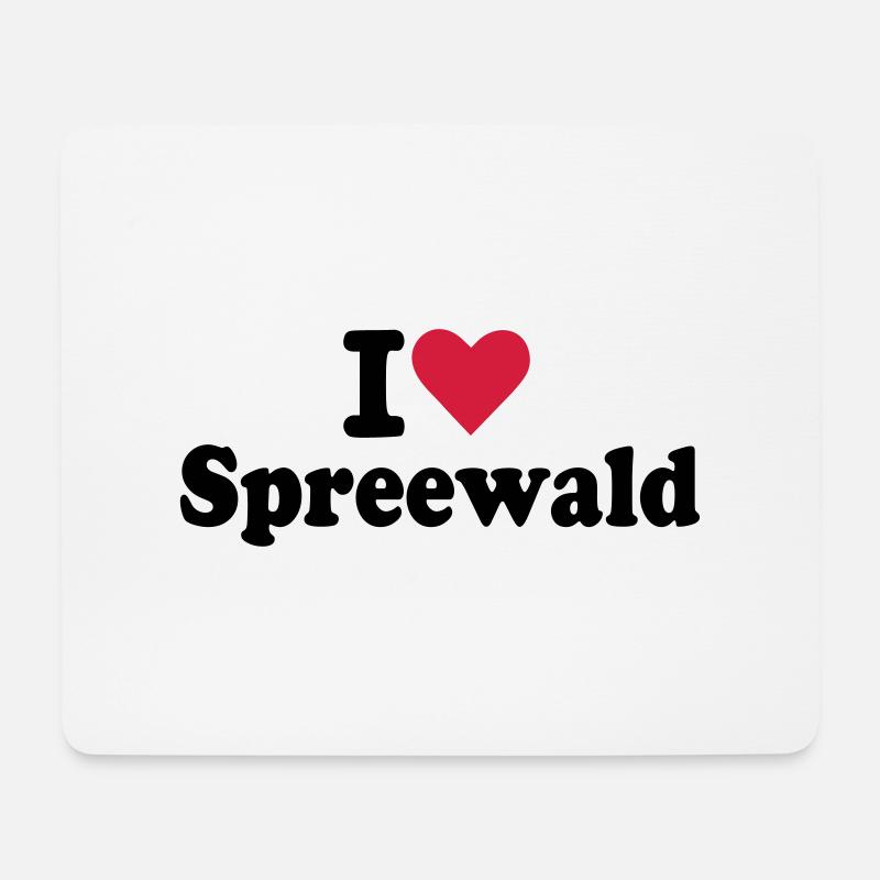 Spreewald - Mousepad (Querformat) - Weiß