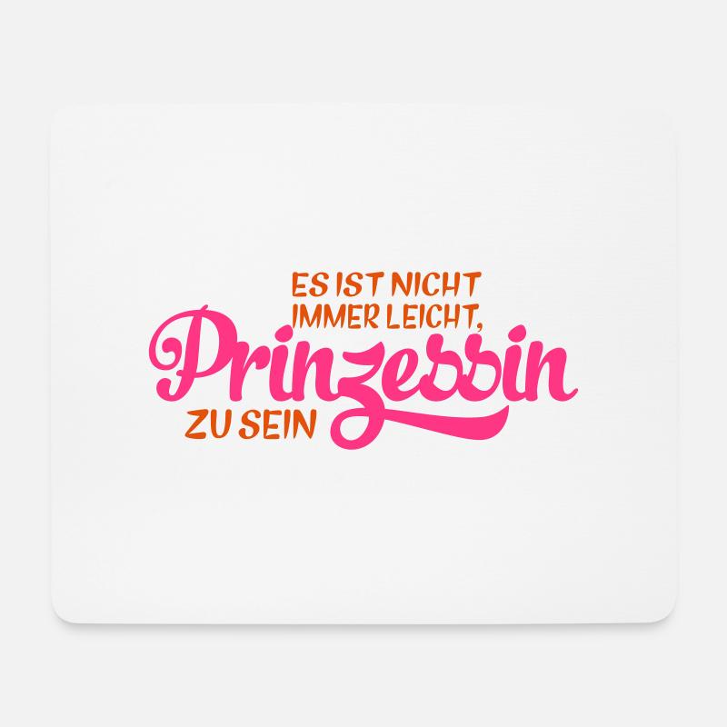 Prinzessin - Mousepad (Querformat) - Weiß