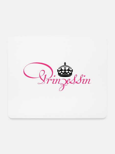Prinzessin Krone - Mousepad (Querformat) - Weiß