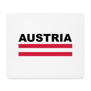 Austria Austria flag gift - Mouse Pad (horizontal) - white - Front