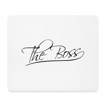 The Boss - Tapis de souris (format paysage) - blanc - Devant