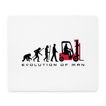 evolution_gabelstapler_122013_a_2c - Mousepad (Querformat) - Weiß - Vorne