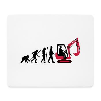 evolution_baggerfahrer_122013_b_2c - Mousepad (Querformat) - Weiß - Vorne