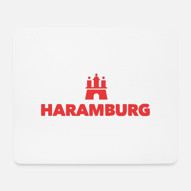 Haramburg - Mousepad (Querformat) - Weiß