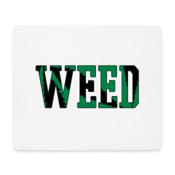 WEED - Tapis de souris (format paysage) - blanc - Devant