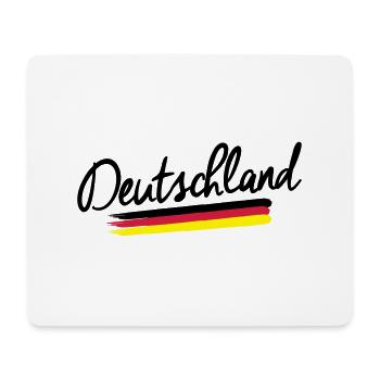 Allemagne - Allemagne - drapeau de la République - Tapis de souris (format paysage) - blanc - Devant