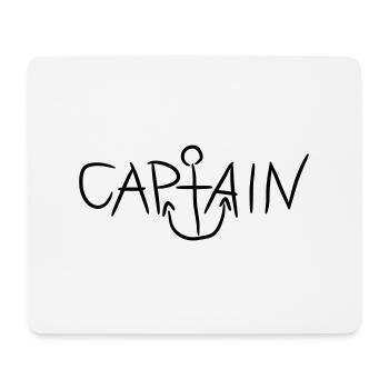 Captain Comic Anker Logo - Mouse Pad (horizontal) - white - Front