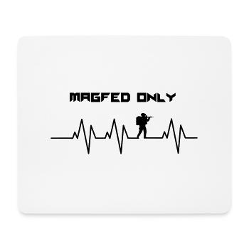HeartBeat MagFed Only - Mousepad (Querformat) - Weiß - Vorne