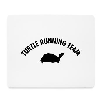 Turtle Running Team - Mouse Pad (horizontal) - white - Front
