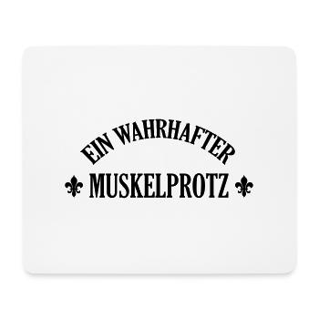 Kräftig Muskulös Muskelprotz Stämmig bodybuilding - Mousepad (Querformat) - Weiß - Vorne