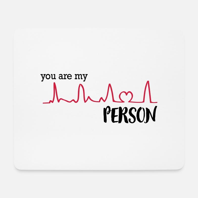 you_are_my_person3 - Mousepad (Querformat) - Weiß